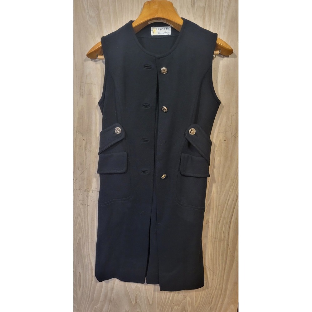 VTG BANFF Gianni Ferri Vest L/Xl 100% Wool. Missing One Button.‎